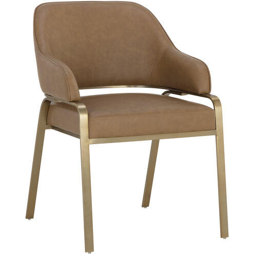 Malachi Milliken Cognac Dining Armchair